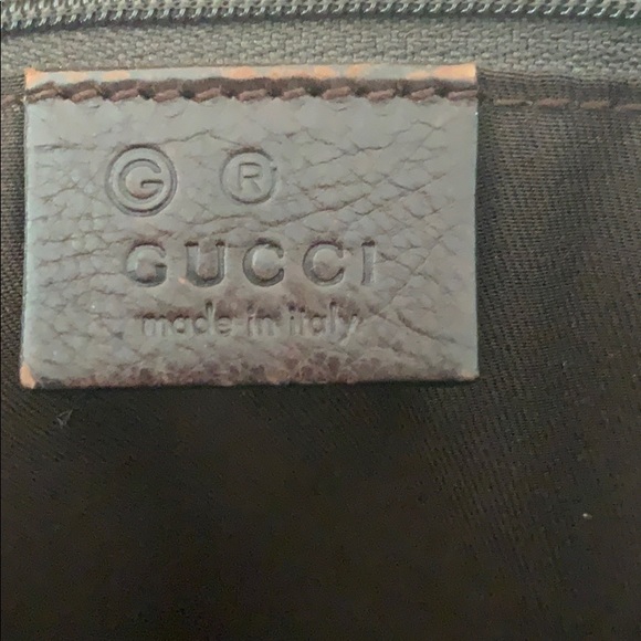 Gucci signature monogram brown leather tote - Picture 3 of 16